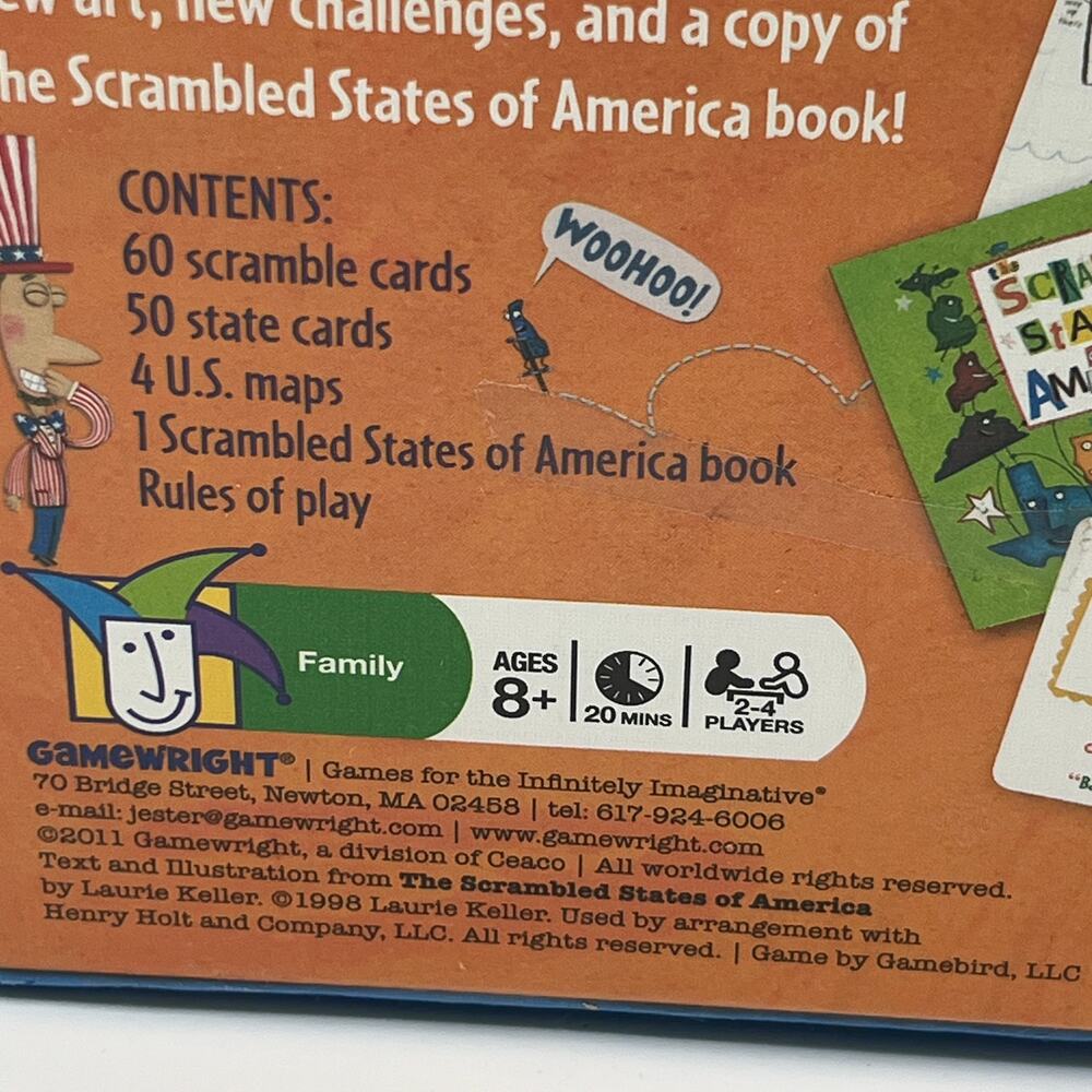 The Scrambled States of America Game 10th Anniversary Deluxe Edition New Sealed - Picture 8 of 10